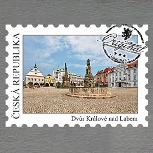 Dvůr Králové nad Labem - magnet známka