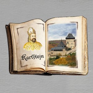 Karlštejn - Karel IV. - magnet kniha