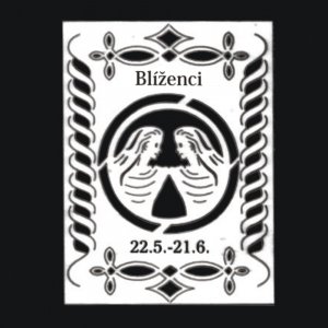 Blíženci - ozdoba obdélník