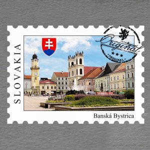 Banská Bystrica - státní znak - magnet známka