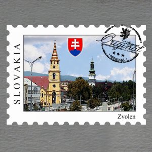 Zvolen - znak - magnet známka