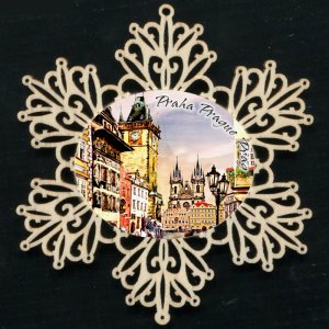 Praha - Týnský chrám - ozdoba vločka