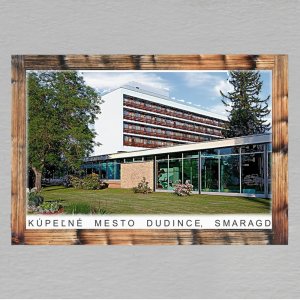 Dudince - Smaragd - magnet C6 rám dvojitý