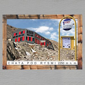 Chata pod Rysmi - magnet C6 rám