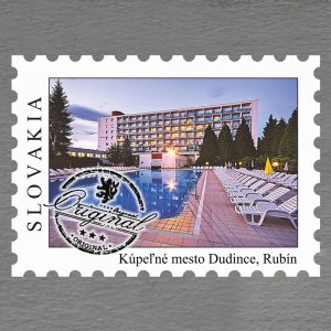 Dudince - Rubín - magnet známka