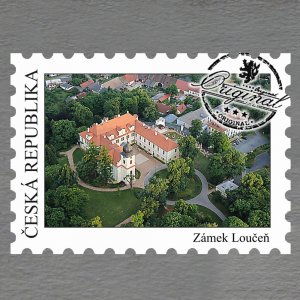 Loučeň - zámek - magnet známka