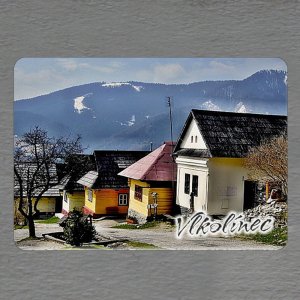 Vlkolínec - magnet obdélník