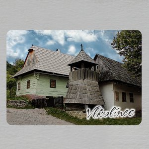 Vlkolínec - magnet obdélník