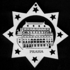 Praha - Národní divadlo - ozdoba hvězda