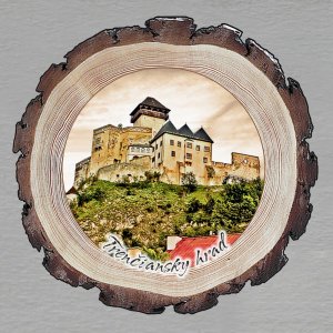 Trenčiansky hrad - magnet kůra kulatá