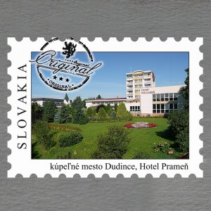 Dudince - Prameň - magnet známka