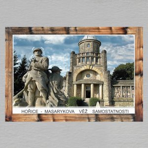 Hořice v Podkrkonoší - Masaryk.věž samostatnosti - magnet C6 rám dvojitý