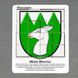 Milovice - erb - hlavolam