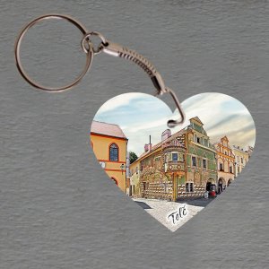 Telč - klíčenka srdce