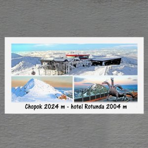 Chopok - Hotel Rotunda - magnet DL koláž