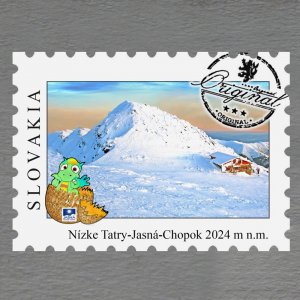 Nízké Tatry - Jasná - Chopok - drak - magnet známka