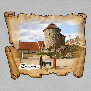 Znojmo - magnet mini pergamen