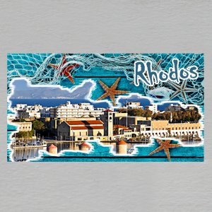 Rhodos - magnet DL aqua