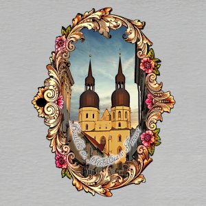 Trnava - Bazilika sv. Mikuláše - magnet rám ornament