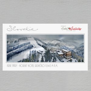 Nízke Tatry - Horský hotel Srdiečko - magnet DL rám nový