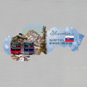 Vysoké Tatry - Hrebienok - magnet mapa