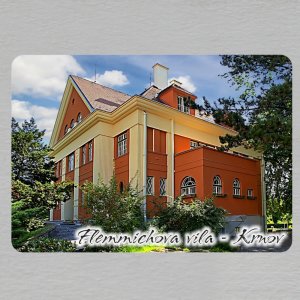 Krnov - Flemmichova vila - magnet obdélník