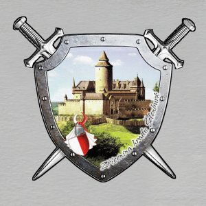 Krnov - Hrad Šelenburk - magnet štít s meči