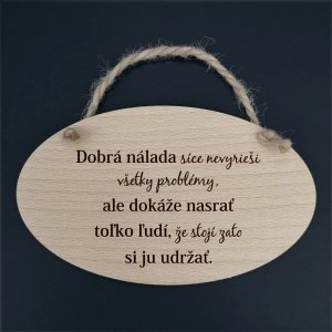 Dobrá nálada... dekorace ovál