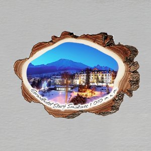 Starý Smokovec - Grandhotel - magnet kůra malá