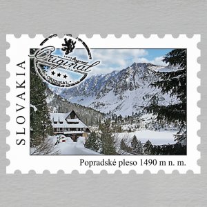 Popradské pleso - magnet známka