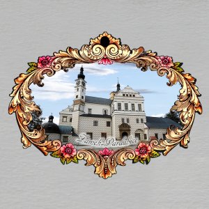 Pardubice - Zámek - magnet rám ornament