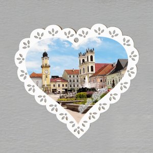 Banská Bystrica -magnet srdce krajka