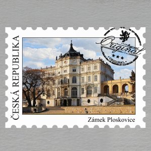 Ploskovice - magnet známka