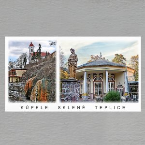 Sklené Teplice - Kúpele - magnet DL koláž