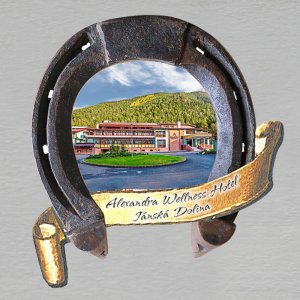 Liptovský Ján - Alexandra wellness hotel - Jánošík kresl. - magnet podkova