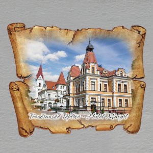 Trenčianske Teplice - Hotel Margit - magnet pergamen