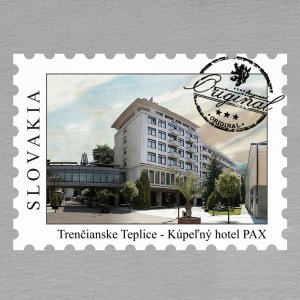 Trenčianske Teplice - Kúpelný hotel PAX - magnet známka