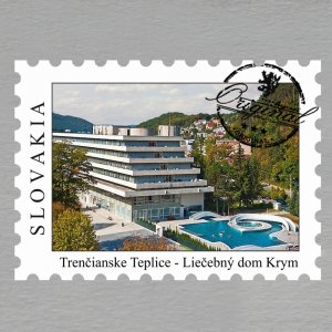 Trenčianske Teplice - Liečebný dom Krym - magnet známka