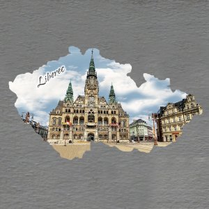 Liberec - magnet mapa