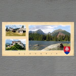 Štrbské pleso - znak - Slovakia - pohled DL koláž