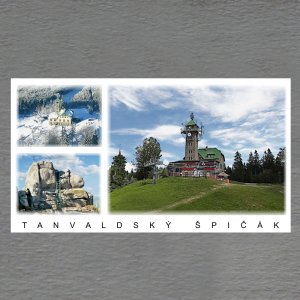 Tanvaldský Špičák - magnet DL koláž