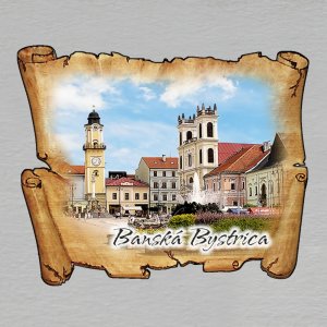 Banská Bystrica - magnet mini pergamen