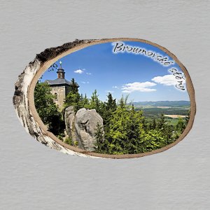 Broumov - Broumovské stěny - magnet bříza