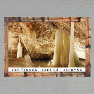 Dobšinská l'adová jaskyňa - magnet C6 rám dvojitý