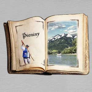 Pieniny - magnet kniha koláž