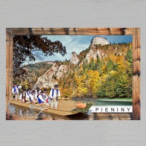 Pieniny - magnet C6 rám dvojitý