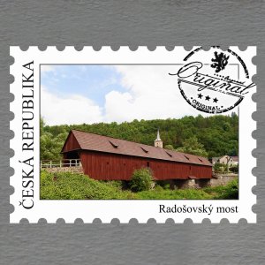 Kyselka - Radošovský most - magnet známka