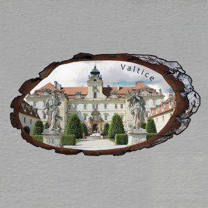 Valtice - magnet kůra ovál