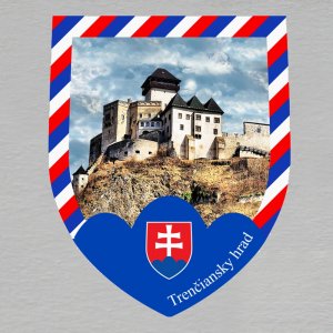 Trenčiansky hrad - magnet znak trikolora