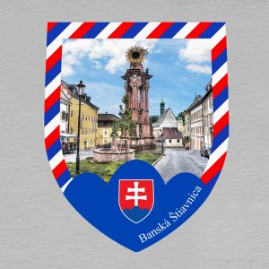 Banská Štiavnica - magnet znak trikolora